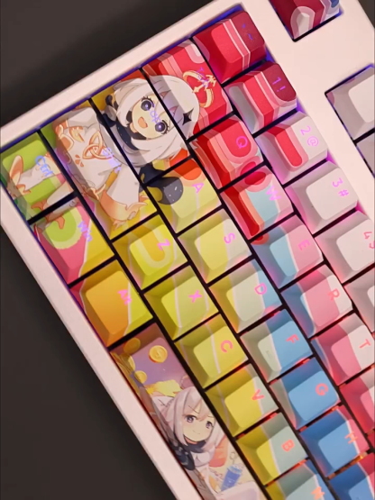 派蒙原神透光RGB108鍵標準配列衛星軸鍵帽