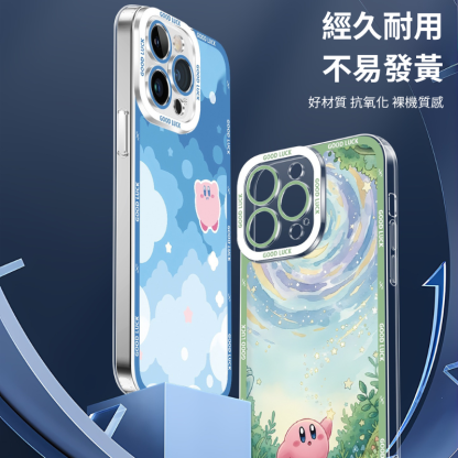 星之卡比天使眼透明防摔軟殼