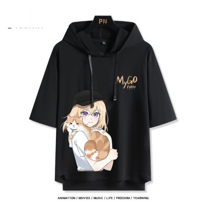 BanG Dream! It's MyGO新款 親子情侶男女款連帽短袖T恤-ZUIHANG SHOP