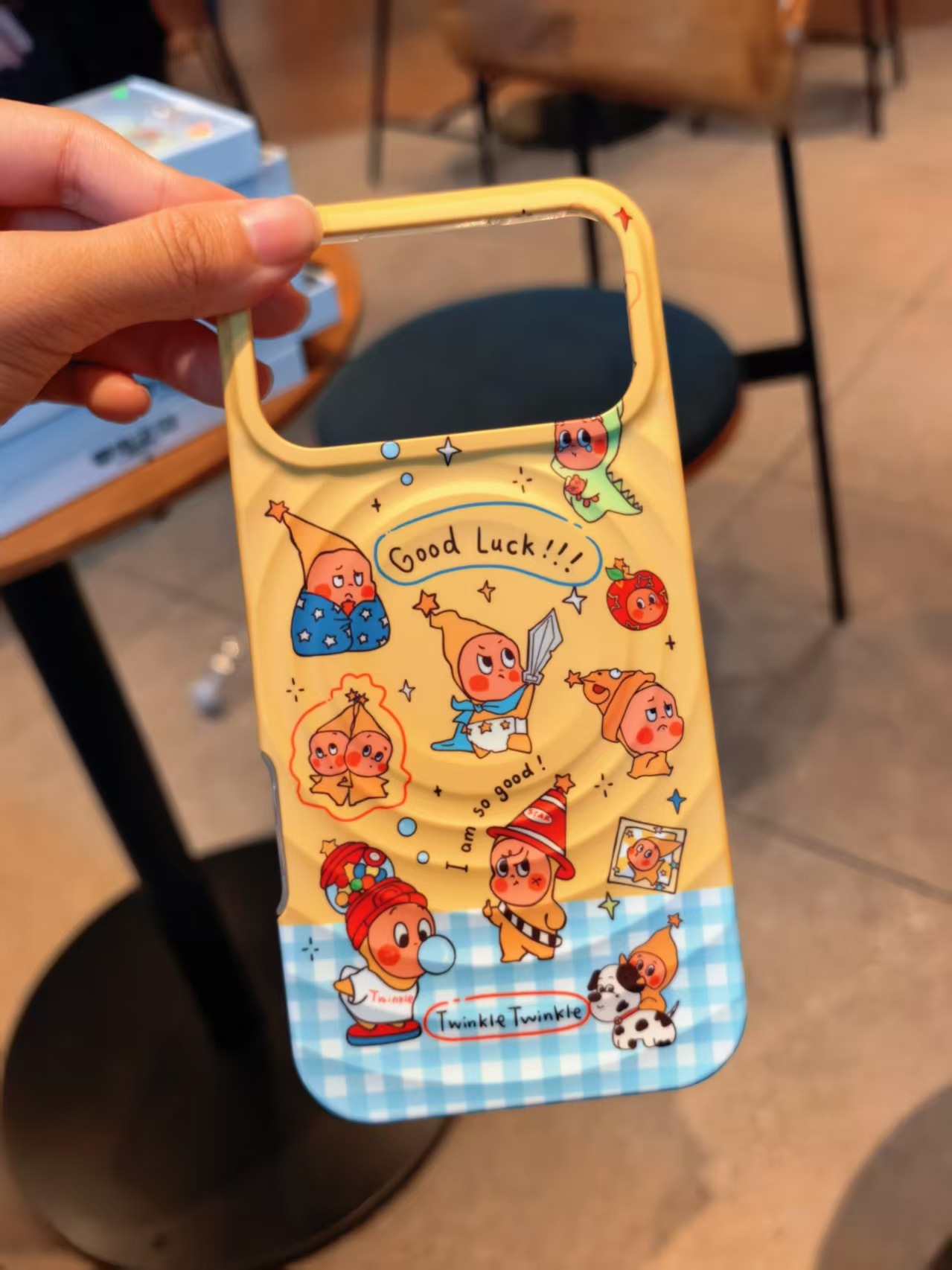 iPhone17系列 波漾磁吸卡通 可愛支架 軟邊 手機殼