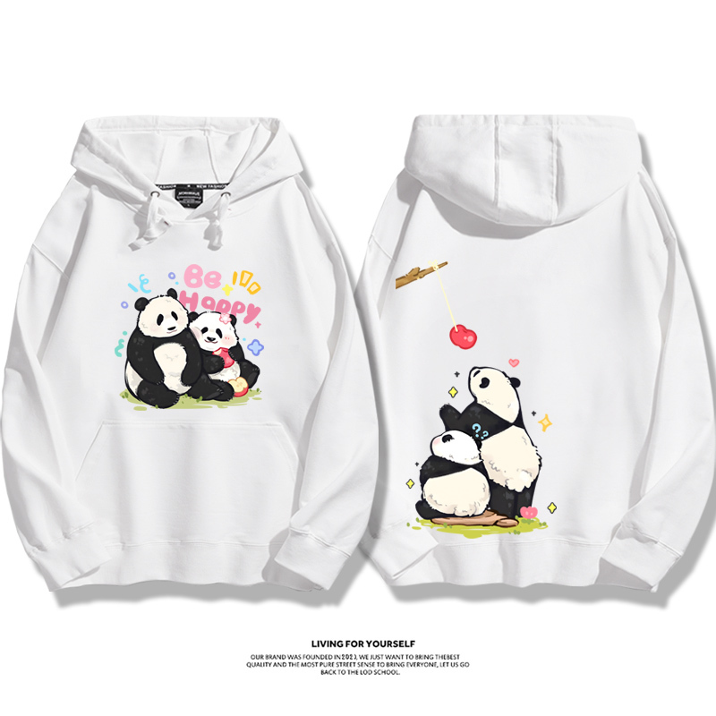 花花果賴熊貓新款 親子情侶男女款連帽衛衣-ZUIHANG SHOP