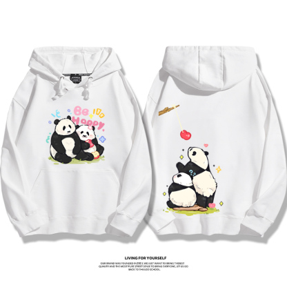 花花果賴熊貓新款 親子情侶男女款連帽衛衣-ZUIHANG SHOP
