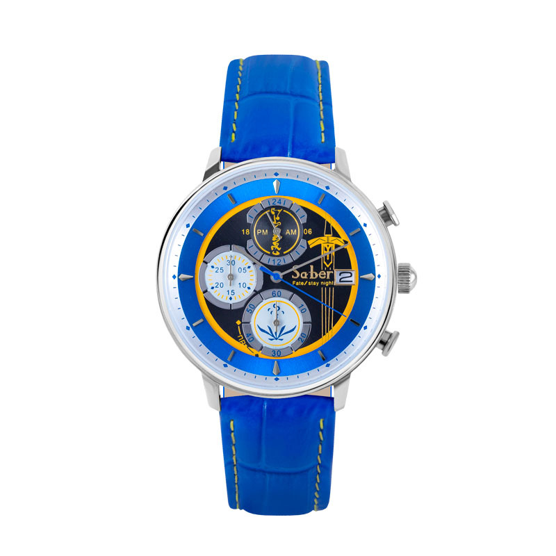 Fate 侵蝕黑鎧高潔銀鎧六針光驅動手錶-ZUIHANG SHOP