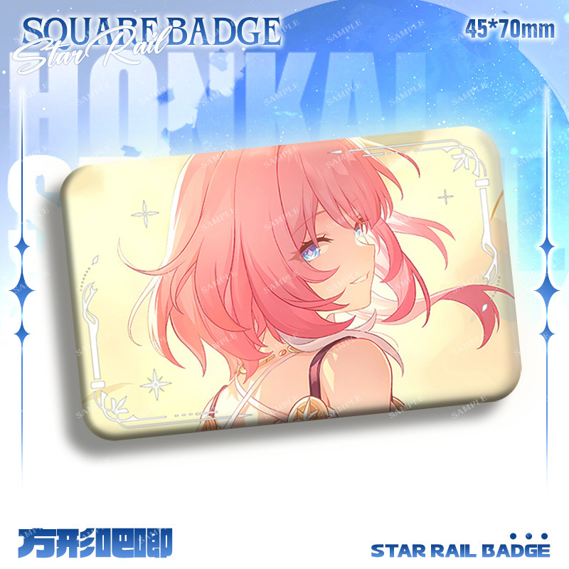 崩壞:星穹鐵道 與你同行的回憶系列週邊方形雙閃徽章