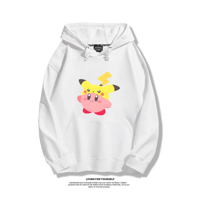 星之卡比新款 親子情侶男女款連帽衛衣