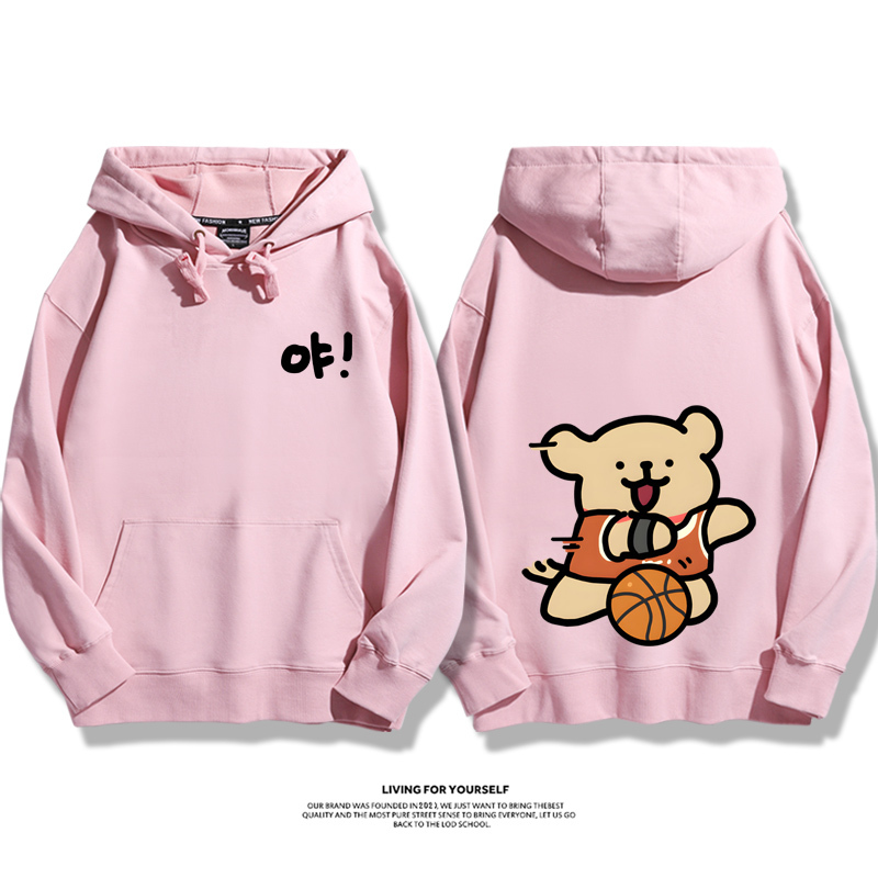 線條小狗新款 親子情侶男女款連帽衛衣-ZUIHANG SHOP