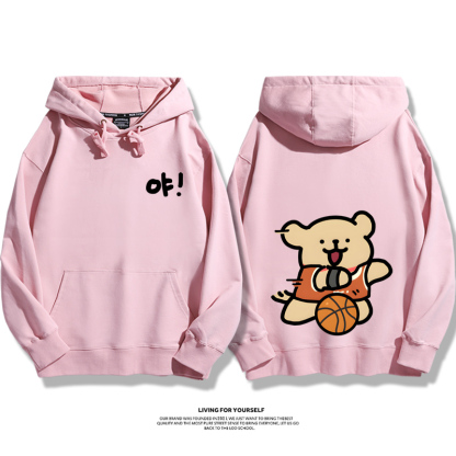 線條小狗新款 親子情侶男女款連帽衛衣-ZUIHANG SHOP