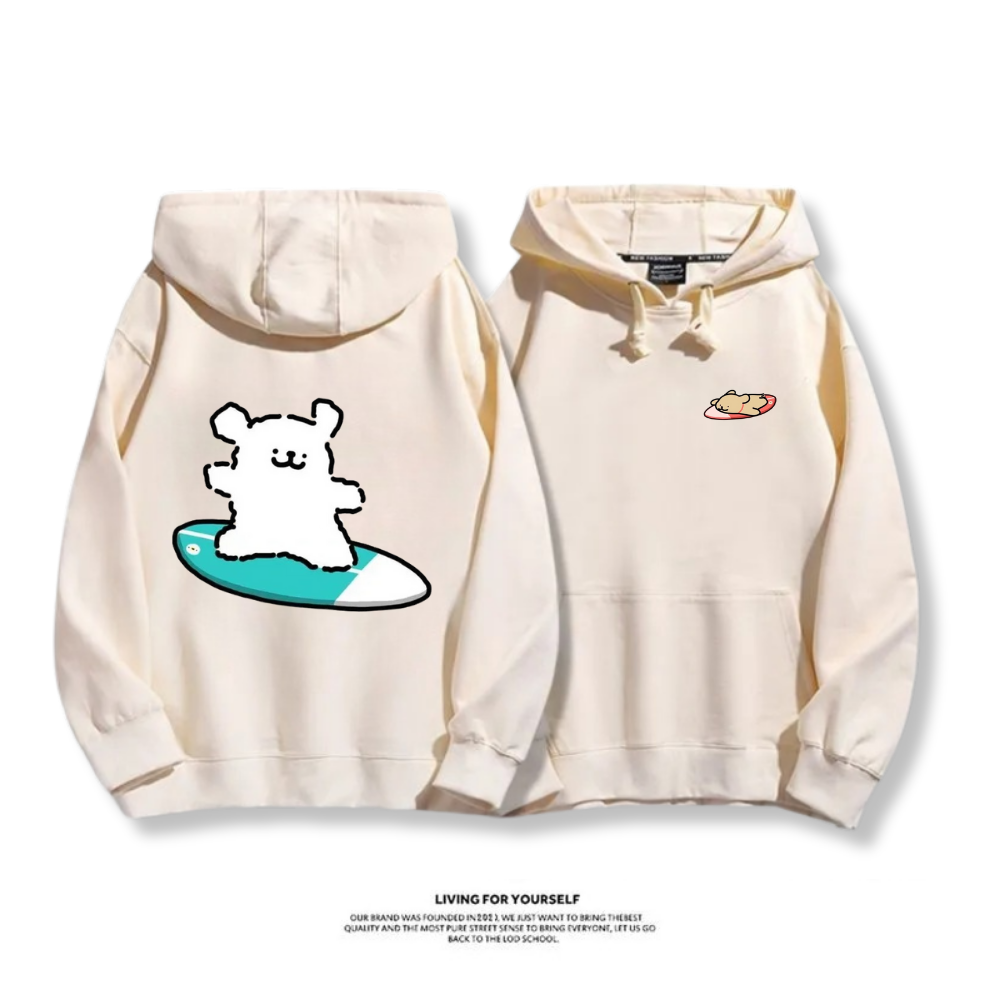 線條小狗 2025秋冬新款 親子情侶男女連帽衛衣