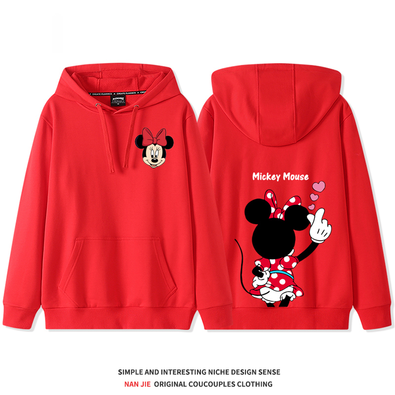 迪士尼 2025秋冬新款 親子情侶裝連帽衛衣