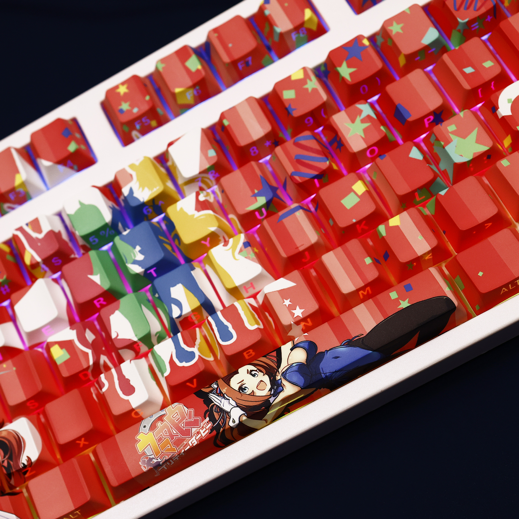 川上公主賽馬娘Pretty Derby透光RGB108鍵標準配列衛星軸鍵帽-ZUIHANG SHOP