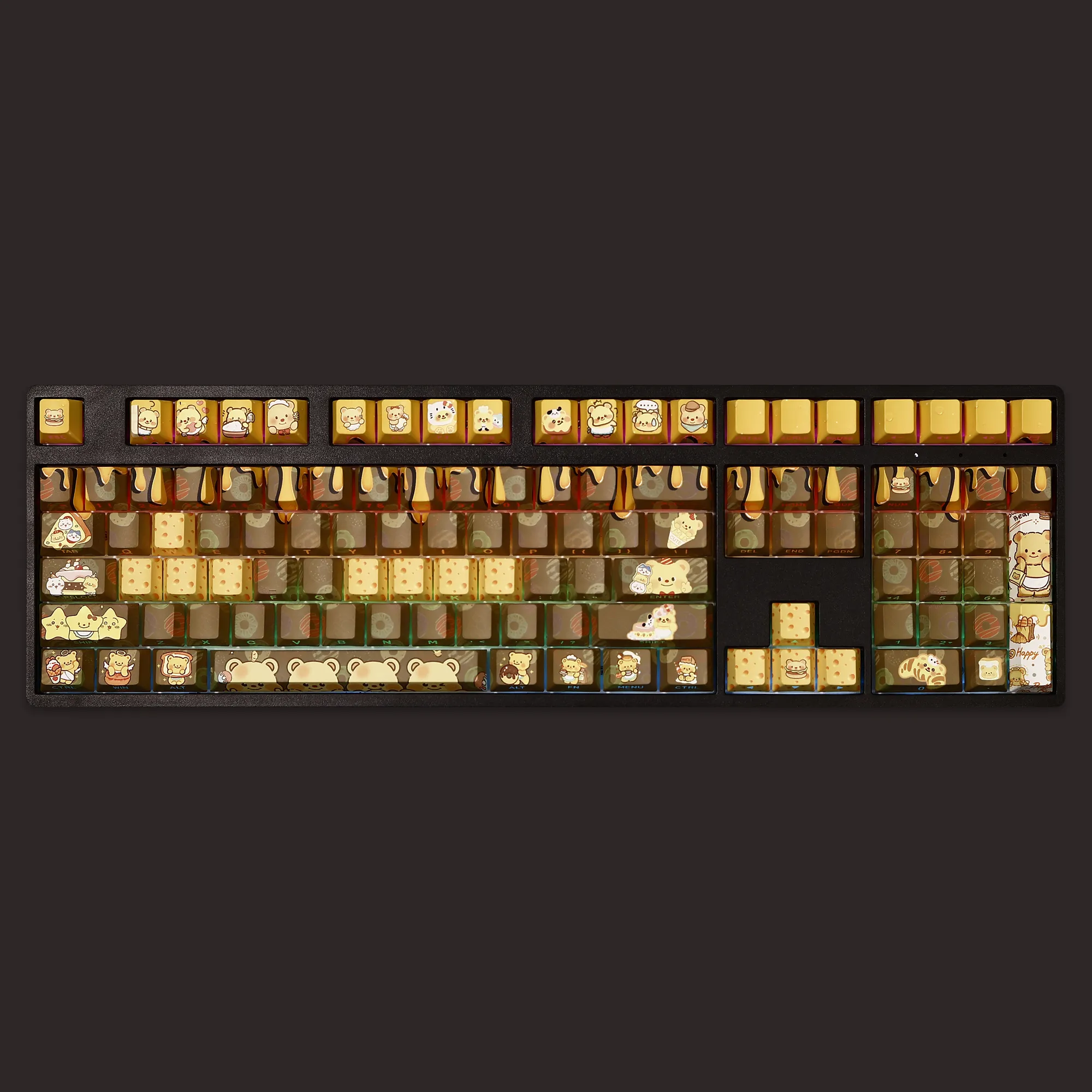 奶油小熊 108鍵 標準配列 衛星軸鍵帽-ZUIHANG SHOP