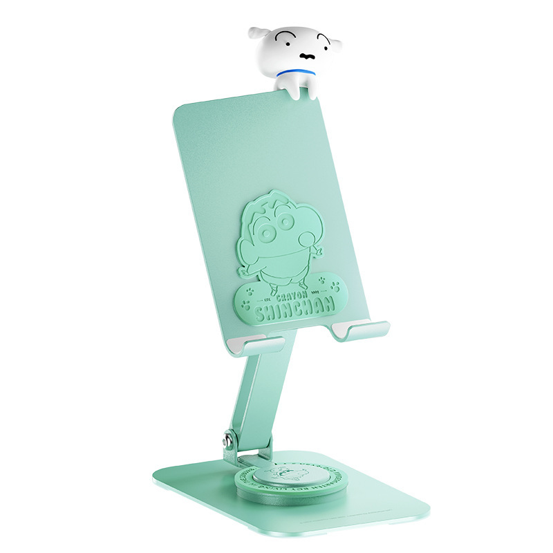 蠟筆小新小白 迷你金屬桌面手機支架-ZUIHANG SHOP