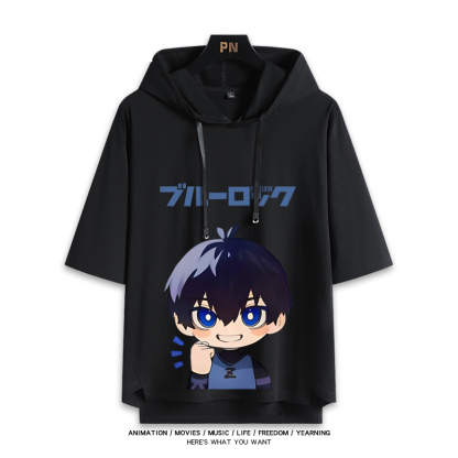 藍色監獄 連帽短袖T恤-ZUIHANG SHOP