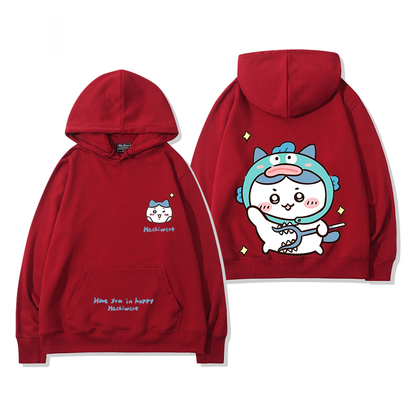 chiikawa 2025秋冬新款親子情侶裝連帽衛衣