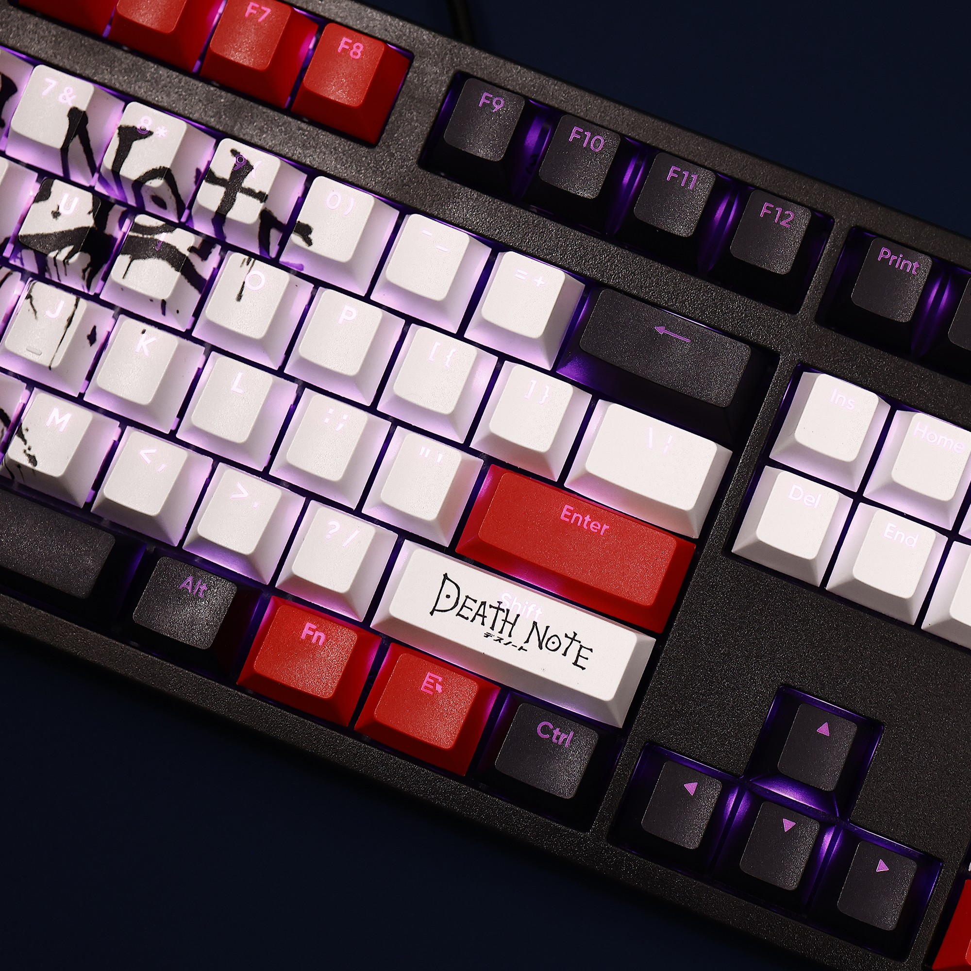 死亡筆記Death Note透光RGB108鍵標準配列衛星軸鍵帽-ZUIHANG SHOP