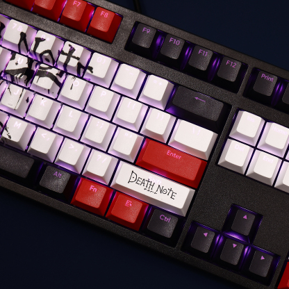 死亡筆記Death Note透光RGB108鍵標準配列衛星軸鍵帽-ZUIHANG SHOP