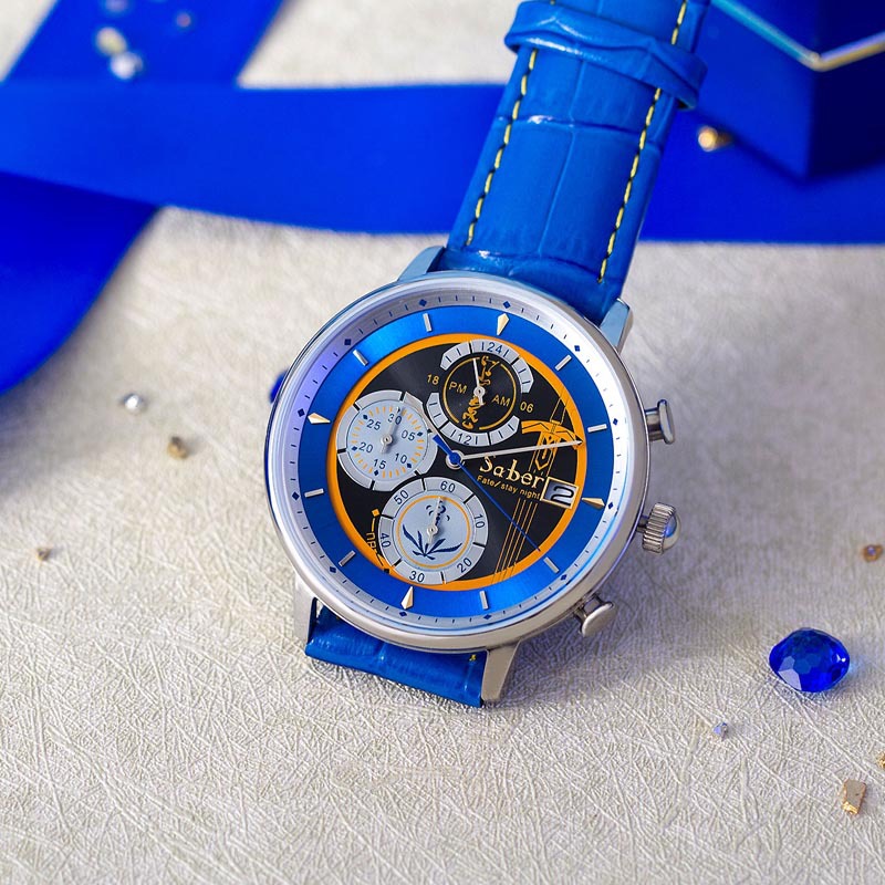 Fate 侵蝕黑鎧高潔銀鎧六針光驅動手錶-ZUIHANG SHOP