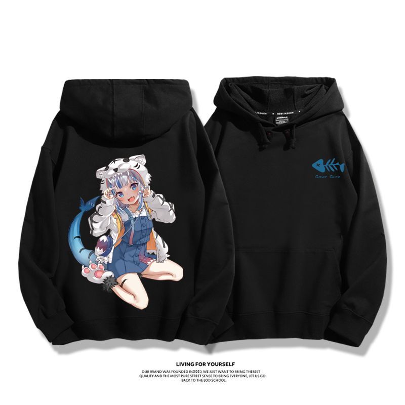 Gawr Gura 2025秋冬新款 親子情侶男女連帽衛衣-ZUIHANG SHOP