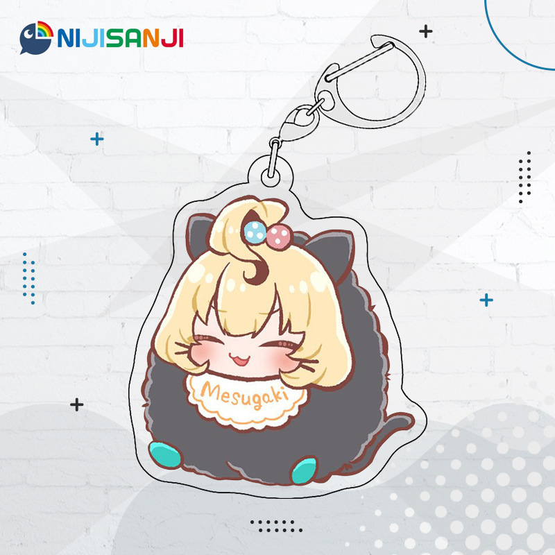 Luxiem彩虹社全員同人週邊 NIJISANJI EN 雙面夾層鑰匙扣掛件吧唧