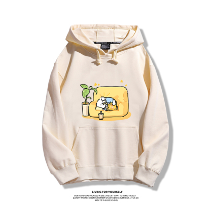 線條小狗新款 親子情侶男女款連帽衛衣-ZUIHANG SHOP