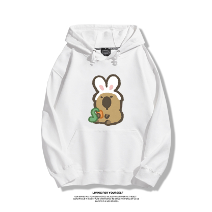 Q版卡皮巴拉新款 親子情侶男女款連帽衛衣-ZUIHANG SHOP