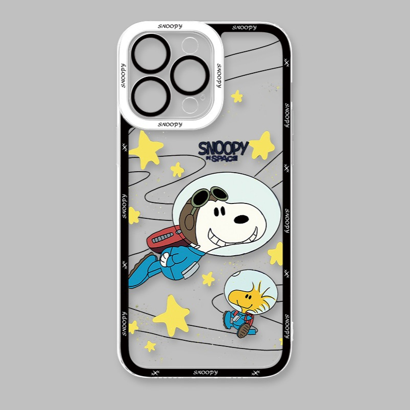 Snoopy史努比天使眼透明防摔軟殼