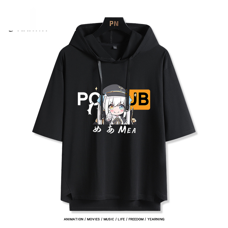 神樂Mea 虛擬Youtuber 連帽短袖T恤-ZUIHANG SHOP