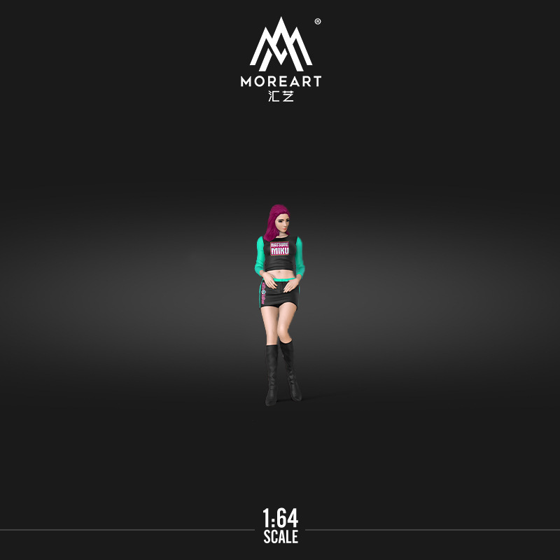 Cool Car 1:64 斯巴魯本田思域爆改 初音仿真合金汽車模型-ZUIHANG SHOP