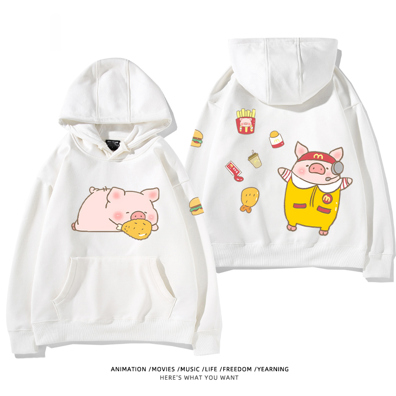 LULU豬新款 親子情侶男女款連帽衛衣-ZUIHANG SHOP