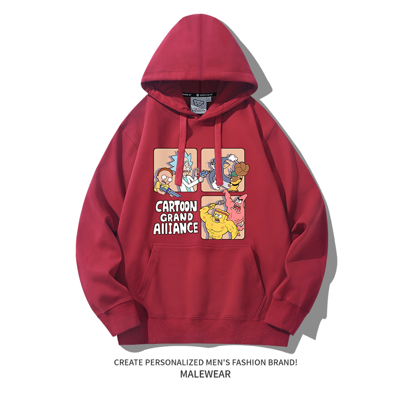 瑞克和莫蒂新款 親子情侶男女款連帽衛衣-ZUIHANG SHOP