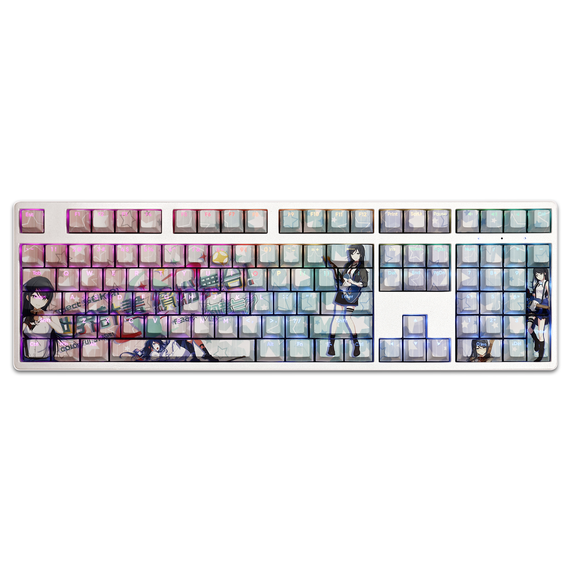 星乃一歌世界計畫繽紛舞臺透光RGB108鍵標準配列衛星軸鍵帽-ZUIHANG SHOP