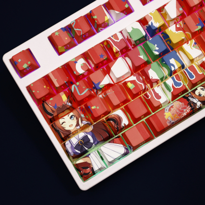 川上公主賽馬娘Pretty Derby透光RGB108鍵標準配列衛星軸鍵帽-ZUIHANG SHOP