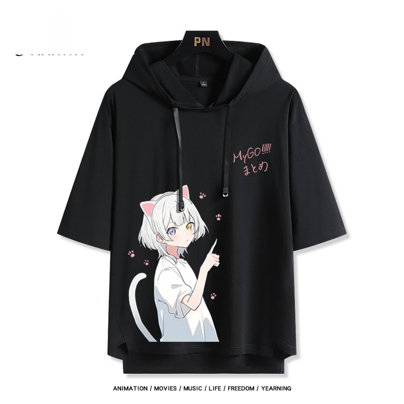 BanG Dream! It's MyGO新款 親子情侶男女款連帽短袖T恤-ZUIHANG SHOP