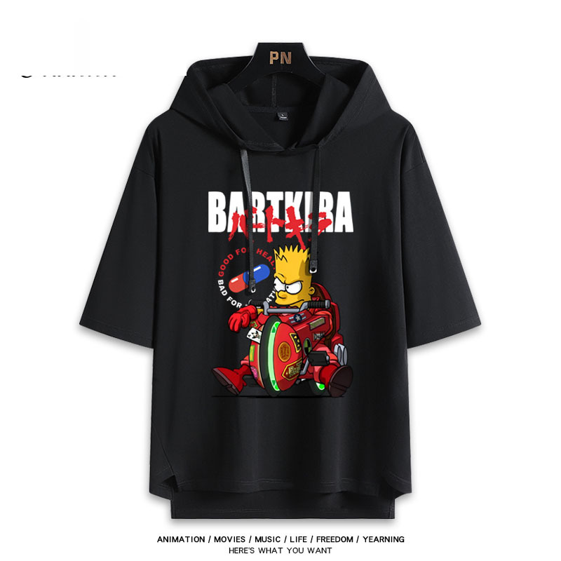 辛普森聯名阿基拉  連帽短袖T恤-ZUIHANG SHOP