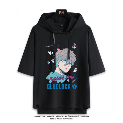 藍色監獄 連帽短袖T恤-ZUIHANG SHOP