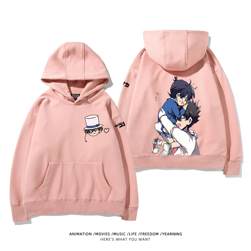 名偵探柯南 怪盜基德 2025秋冬新款 親子情侶裝連帽衛衣