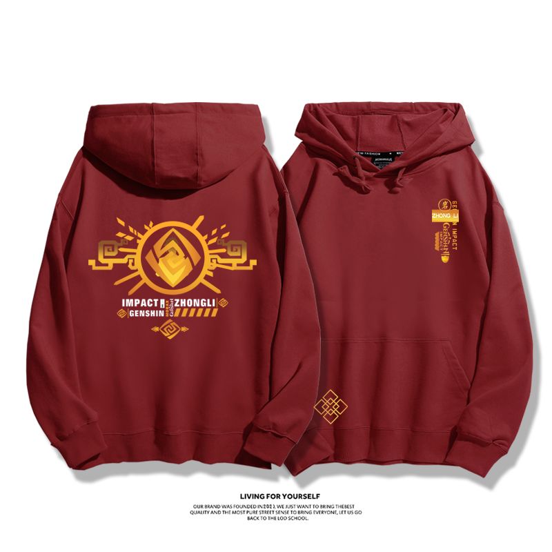 原神鐘離新款 親子情侶男女款連帽衛衣-ZUIHANG SHOP
