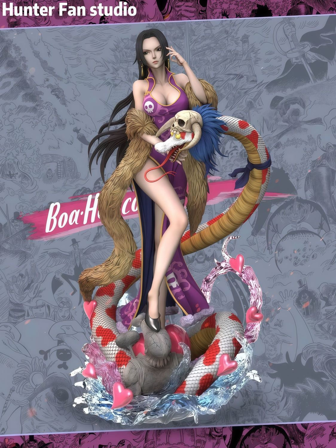 HF 海賊王 蛇姬女帝 限量版雕像
