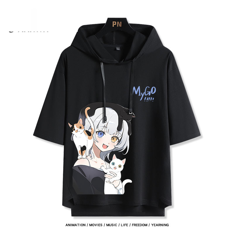 BanG Dream! It's MyGO新款 親子情侶男女款連帽短袖T恤-ZUIHANG SHOP