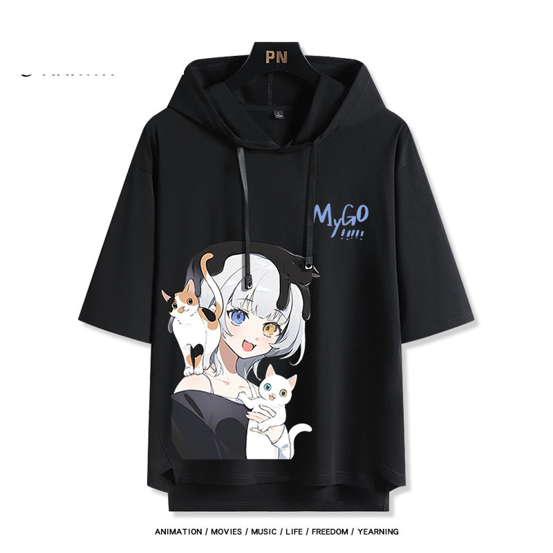 BanG Dream! It's MyGO新款 親子情侶男女款連帽短袖T恤-ZUIHANG SHOP