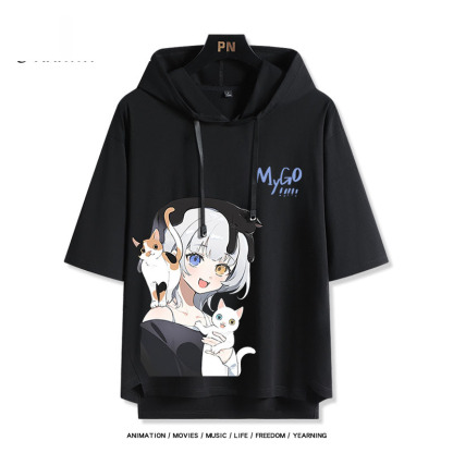 BanG Dream! It's MyGO新款 親子情侶男女款連帽短袖T恤-ZUIHANG SHOP