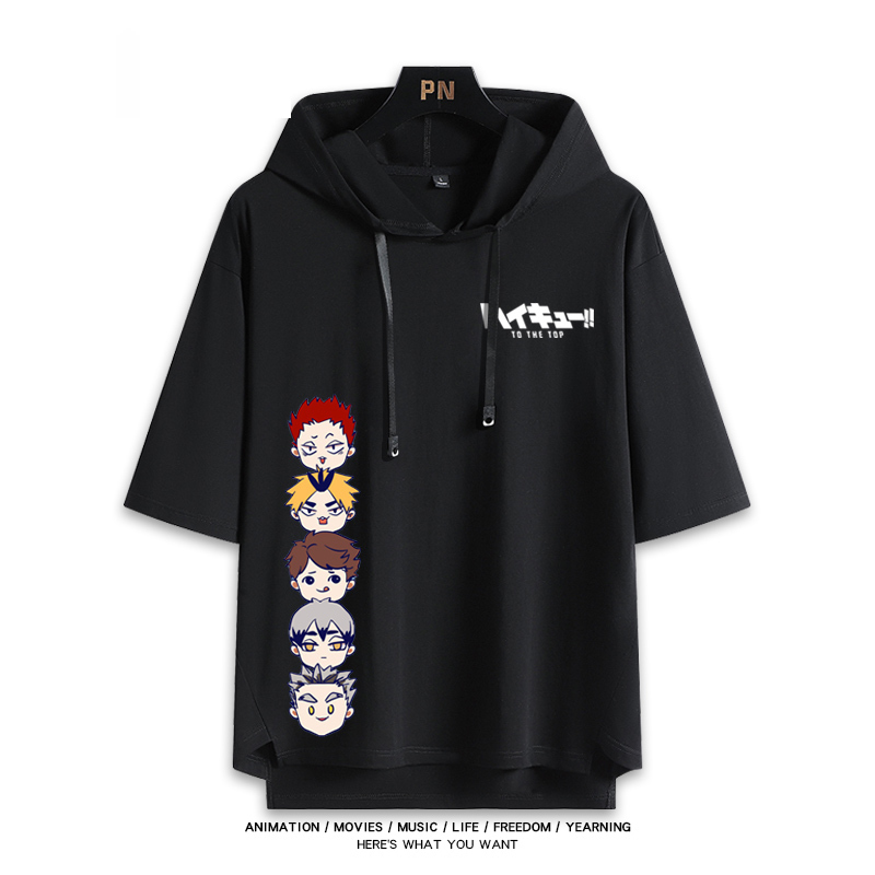 排球少年 連帽短袖T恤-ZUIHANG SHOP