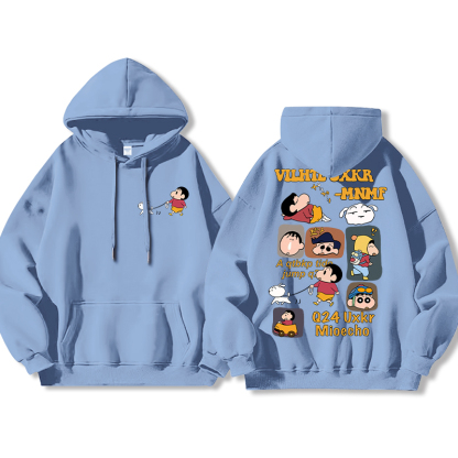 蠟筆小新新款 親子情侶男女款連帽衛衣-ZUIHANG SHOP