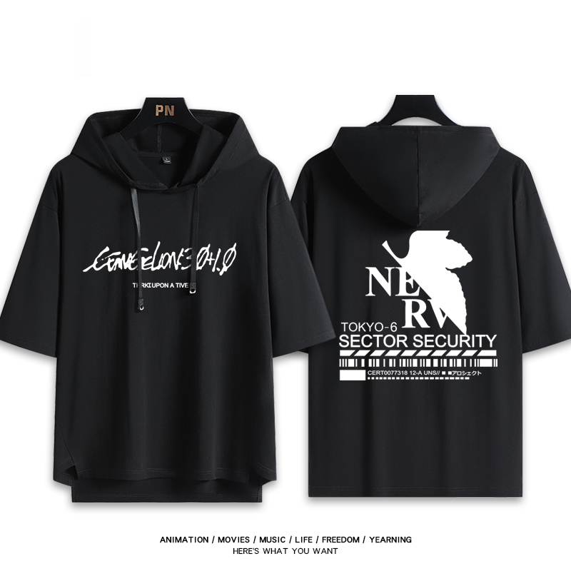 EVA福音戰士 連帽短袖T恤-ZUIHANG SHOP