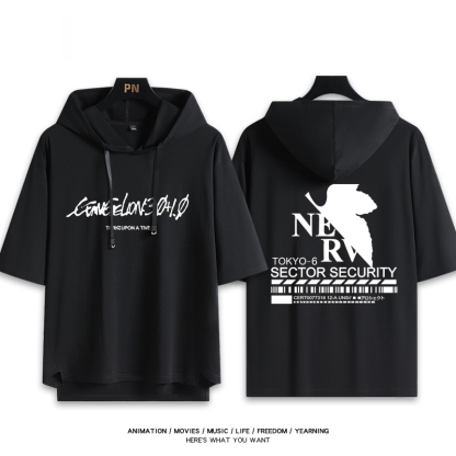 EVA福音戰士 連帽短袖T恤-ZUIHANG SHOP