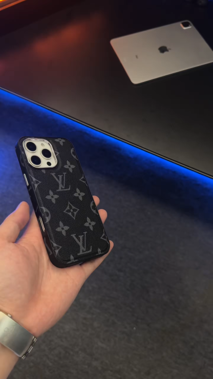 路易威登輕奢皮質手機殼