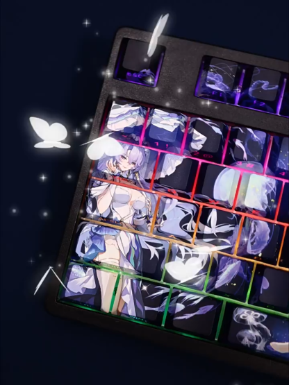 鳴潮坎特蕾拉翡薩烈Cantarella透光RGB108鍵標準配列衛星軸鍵帽