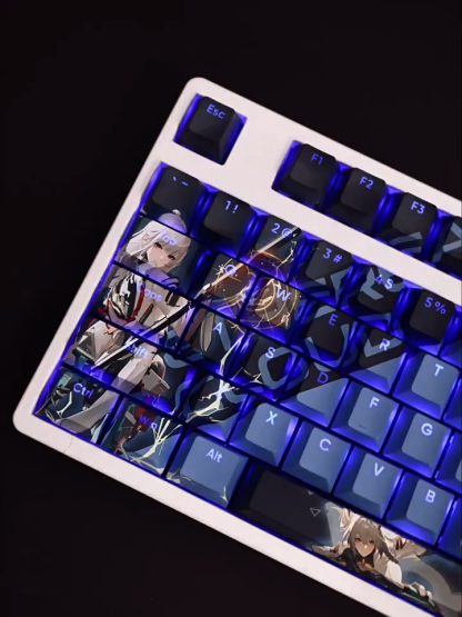 辰星透光RGB108鍵標準配列衛星軸鍵帽