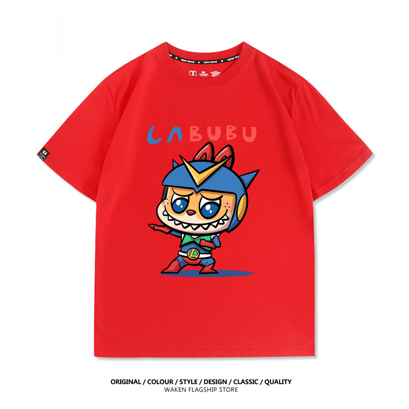 LabubuX蠟筆小新 印花短袖T恤-ZUIHANG SHOP