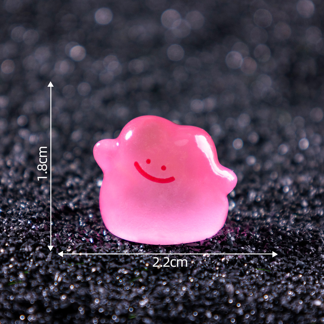 寶可夢 創意夜光小精靈萌粒 微景觀擺件